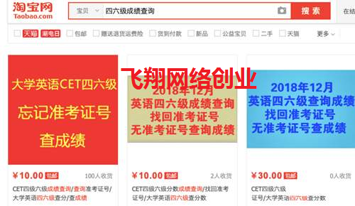 四六级成绩代查询也能赚钱? 信息差赚钱无所不在的图片 第2张 信息差赚钱 第2张