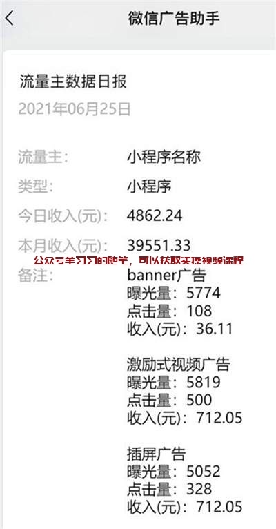 微信小程序流量主变现赚钱,软件点击广告赚钱靠谱吗的图片 第1张 广告点击赚钱 第1张