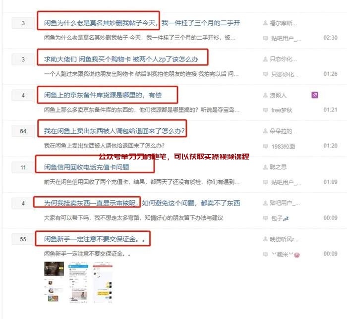 整合闲鱼运营中的各种需求做闲鱼知识付费的图片 第5张 闲鱼知识付费 第5张