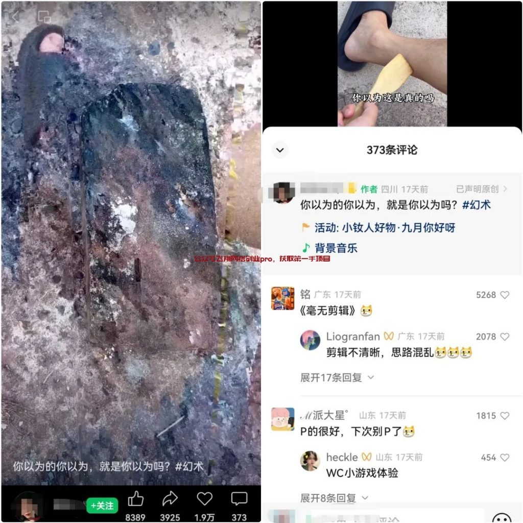 视频号爆款幻术视频副业项目的图片 第5张 视频号幻术视频 第5张