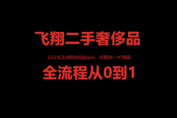 飞翔二奢项目上线,手把手从0到1的图片