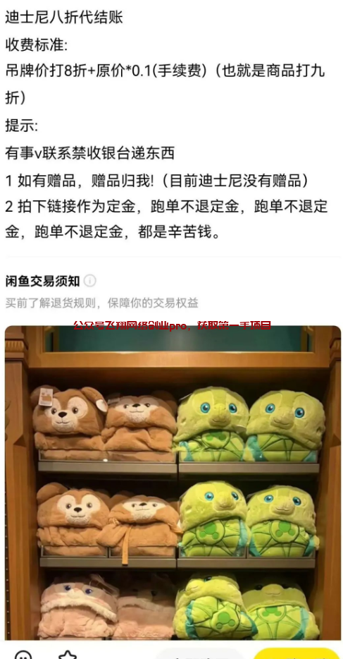 迪士尼年卡代付日赚500,全流程揭秘的图片